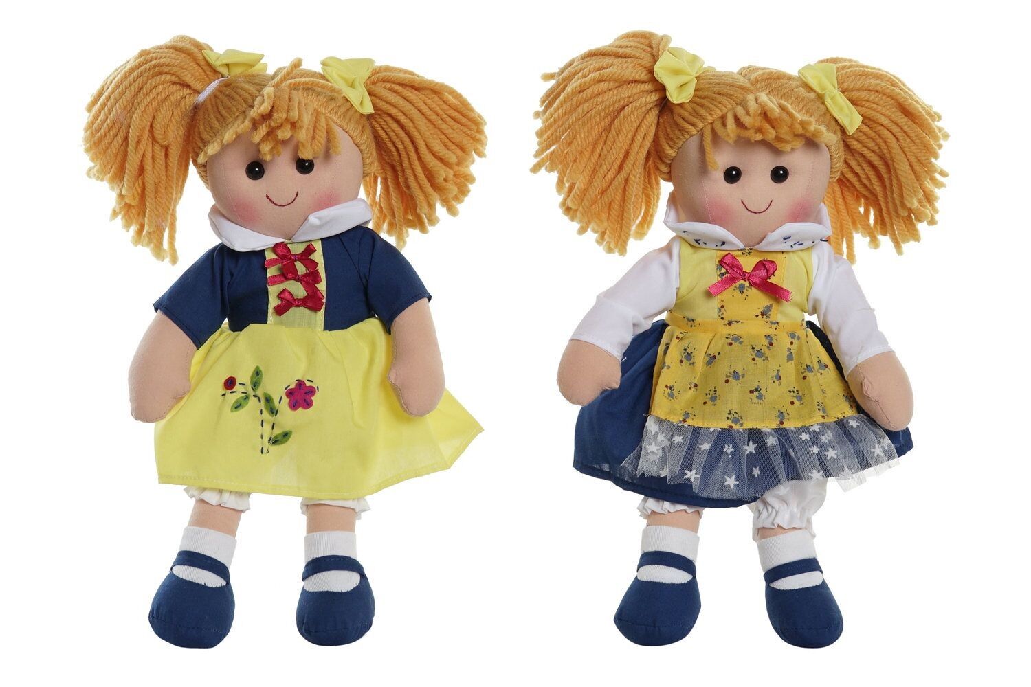 BAMBOLA POLIESTERE 24X10X35 2 ASSORTIMENTI. MN192356