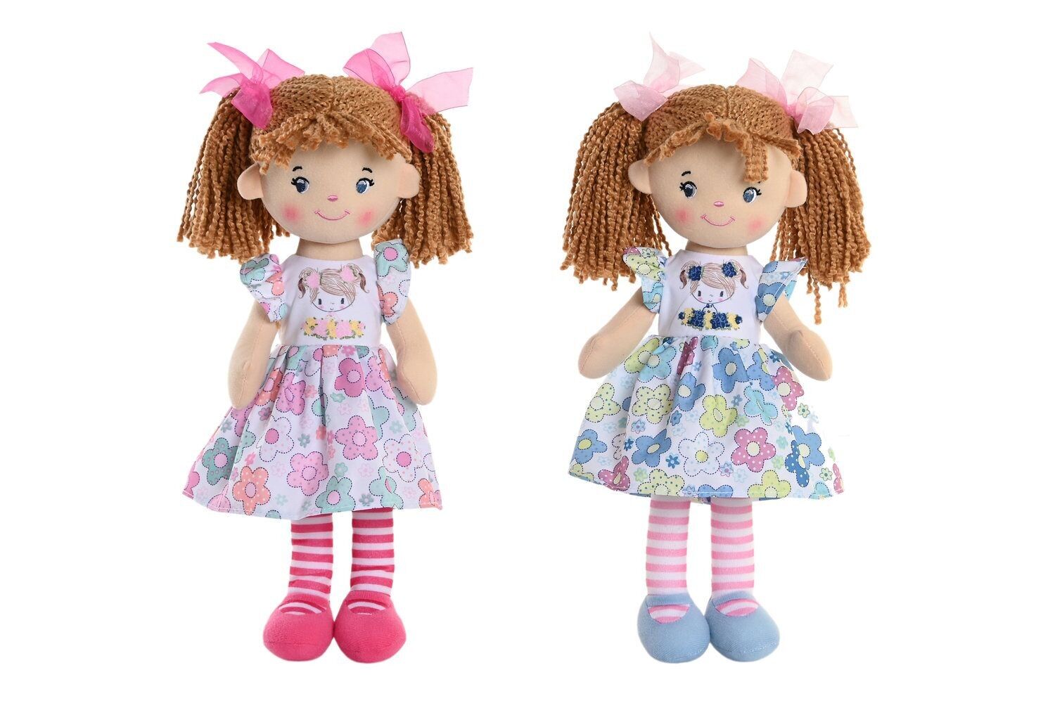 BAMBOLA POLIESTERE 20X10X35 2 ASSORTIMENTI. MN203677