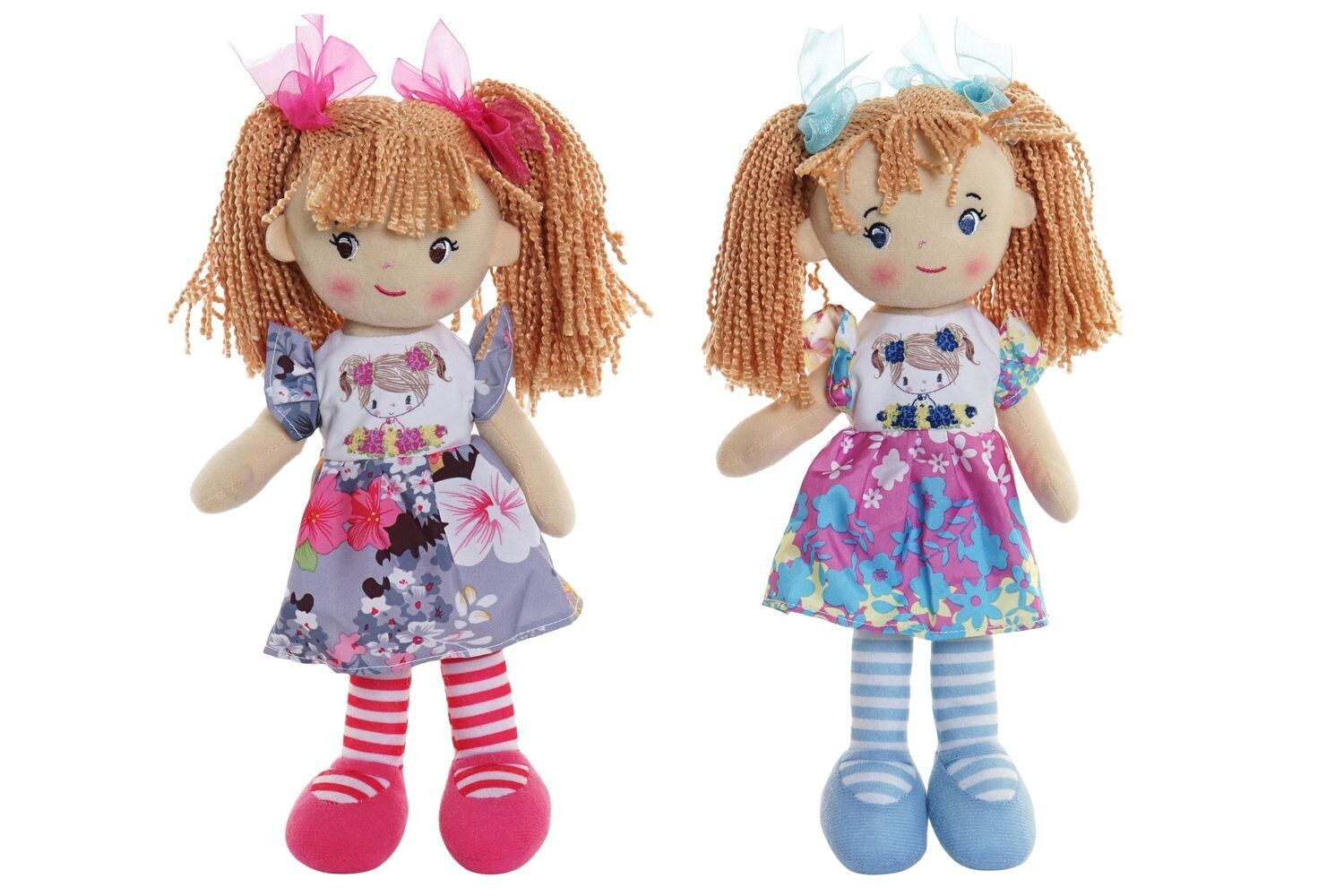 POLYESTER DOLL 20X12X30 FLOWERS 2 ASSORTMENTS. MN203806