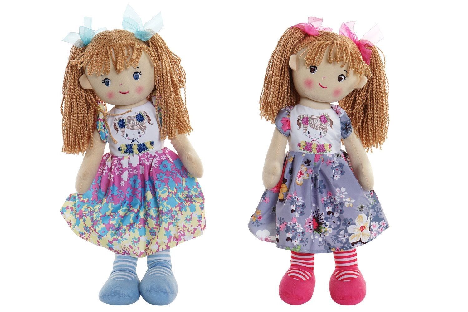 POLYESTER DOLL 23X15X50 FLOWERS 2 ASSORTMENTS. MN203808