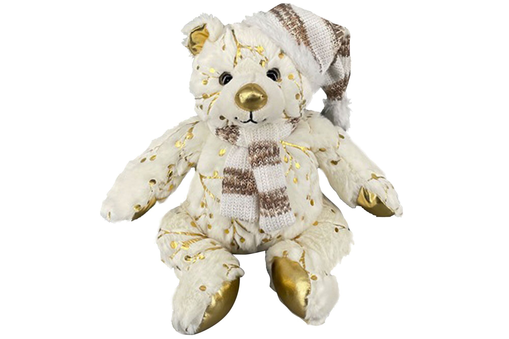 PELUCHE POLIESTERE PS 10X10X23 ORSO POLARE BIANCO NV206705