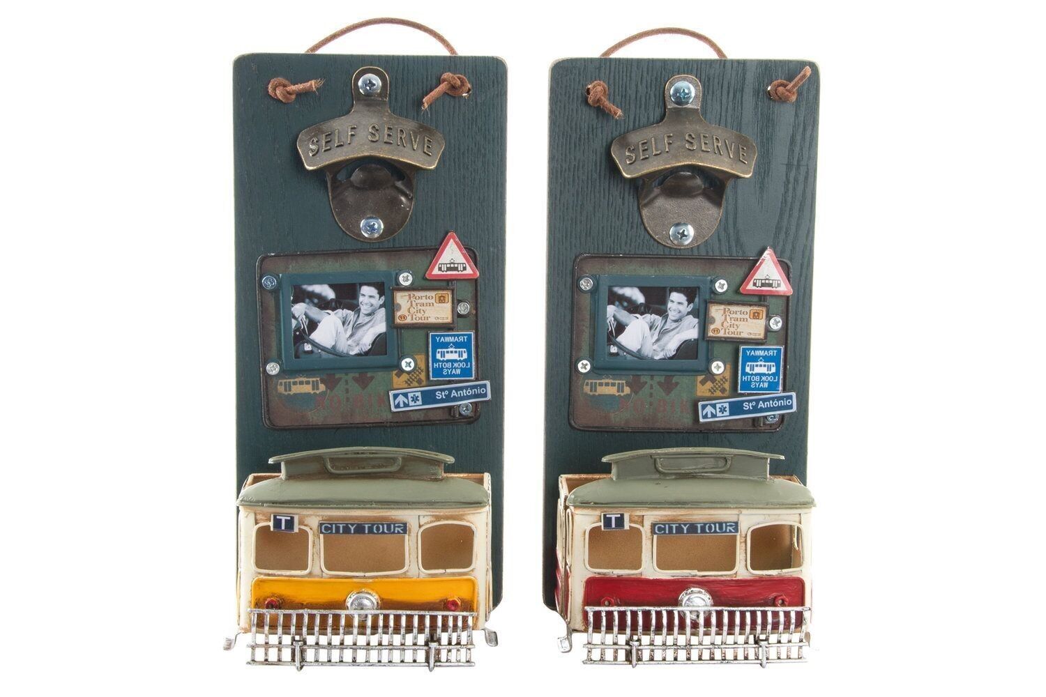 APRIBOTTIGLIA LEGNO METALLO 26X12X9 PARETE 2 ASSORTIMENTI. PC138049