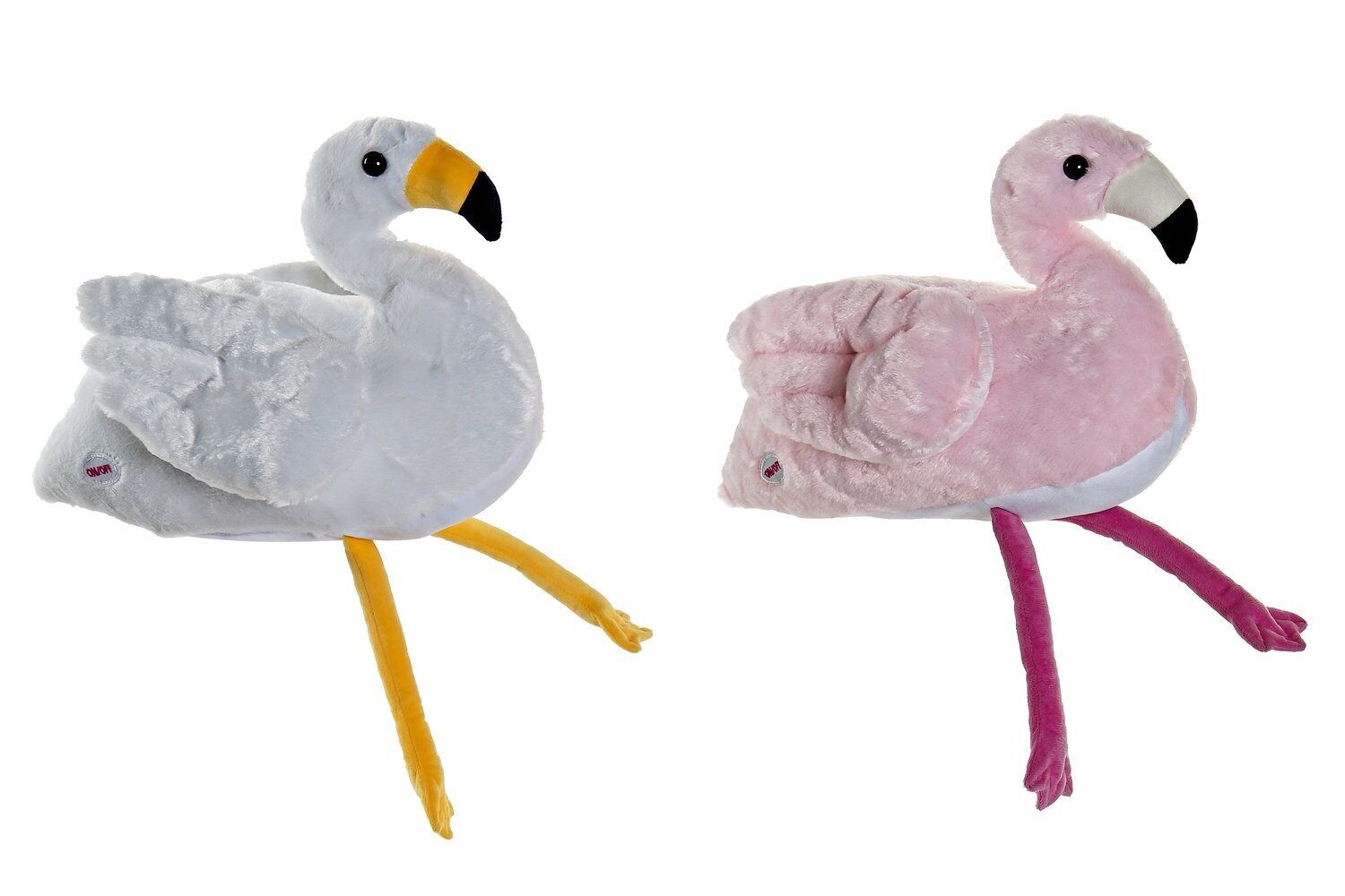 POLYESTER TEDDY LED 34X25X27 FLAMINGO 2 ASSORTED. PE172547