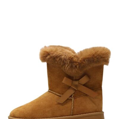 CAMEL fur-lined ankle boots - Ref 0512-33 - PACK
