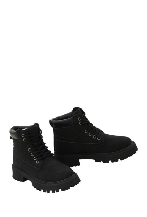 Bottines à lacet NOIR - Ref 11051-9 - PACK