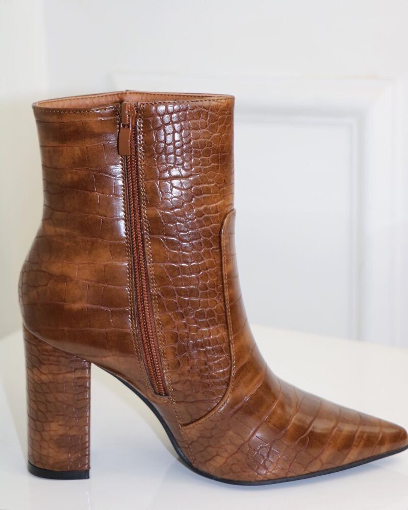 CAMEL heeled ankle boots - Ref 1426-23 - PACK