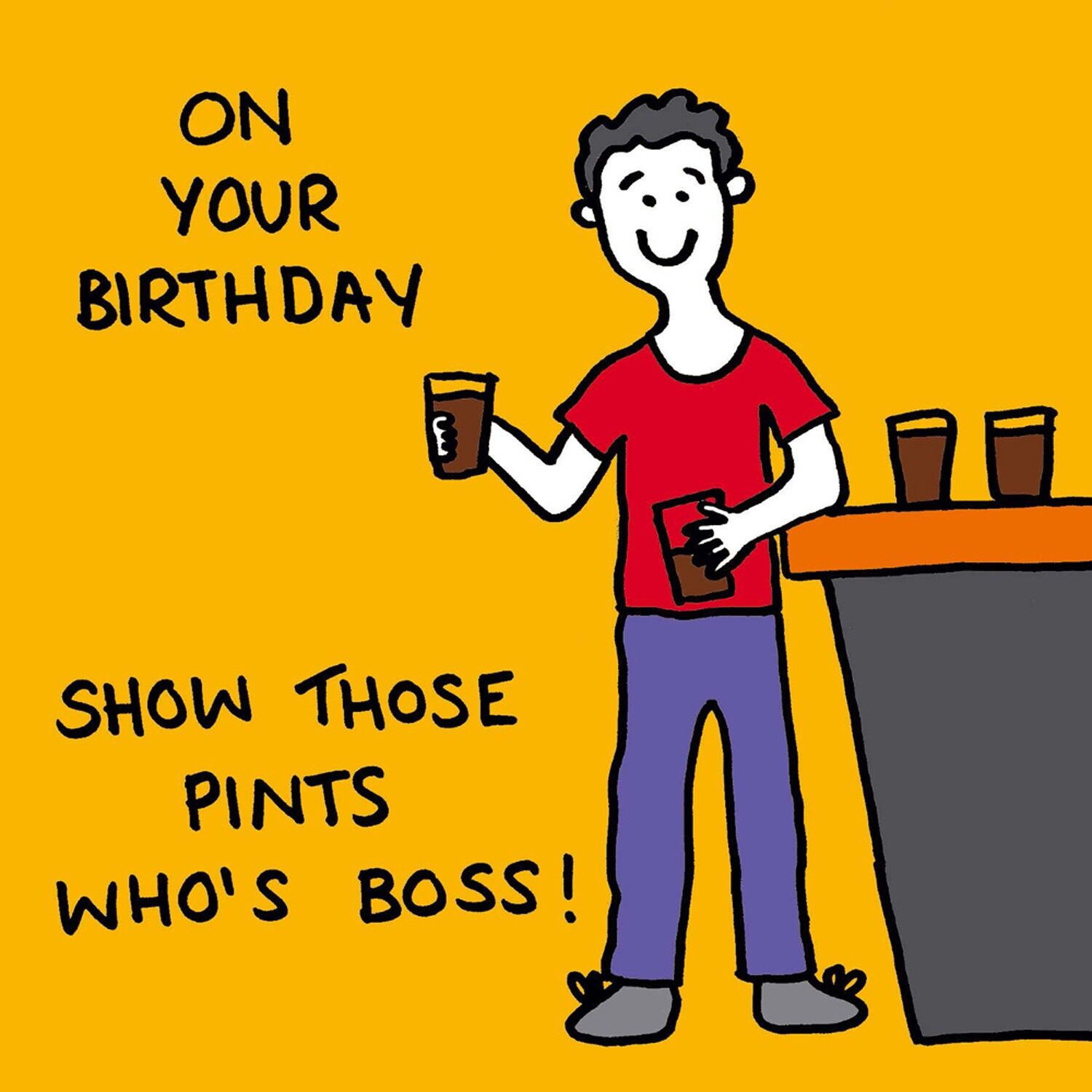 Mostra il biglietto d'auguri di quelle pinte