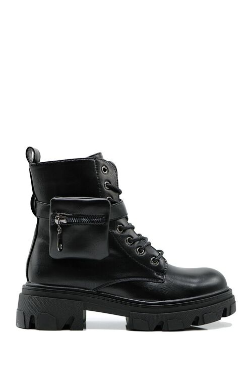 Bottines à lacet NOIR - Ref 20-57 - PACK