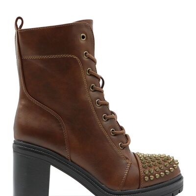 CAMEL lace-up ankle boots - Ref 20-62 - PACK