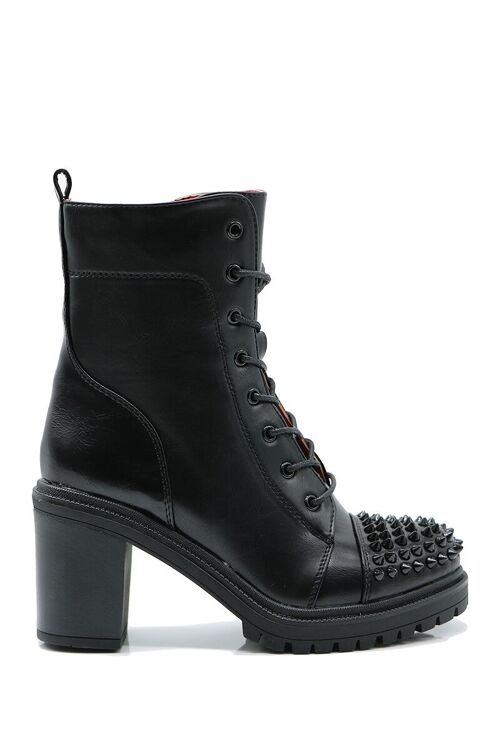 Bottines à lacet NOIR - Ref 20-62 - PACK 2