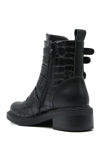 Bottines tendance NOIR - Ref 20-69 - PACK 3 5