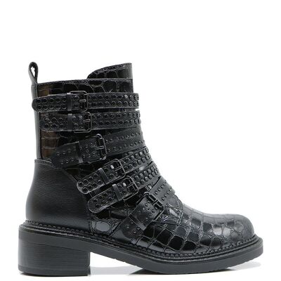Trendy BLACK ankle boots - Ref 20-69 - PACK 4