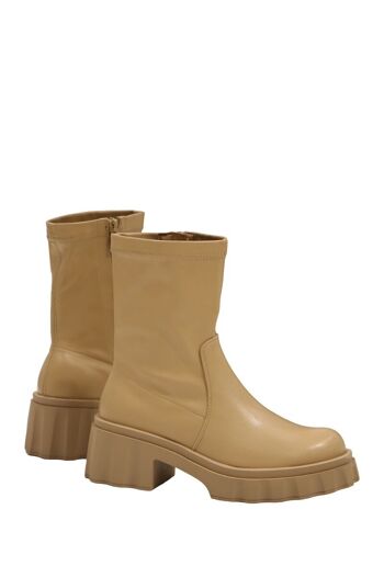 Bottines à talon BEIGE - Ref 22-0158 - PACK 1 1