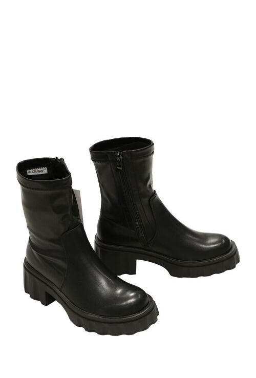 Bottines à talon NOIR - Ref 22-0158 - PACK 3