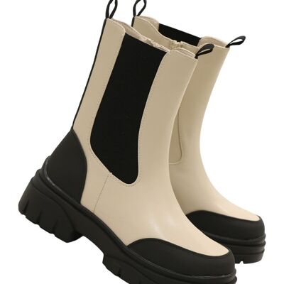 BEIGE ankle boots - Ref 22-0660 - PACK