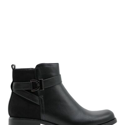 BLACK zip ankle boots - Ref 4300-3 - PACK