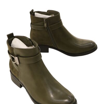 GREEN zip ankle boots - Ref 4300-3 - PACK