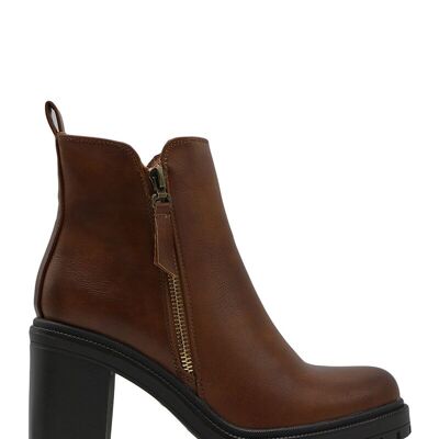 Ankle boots with 9 cm heel CAMEL - Ref 5000-1 - PACK 2