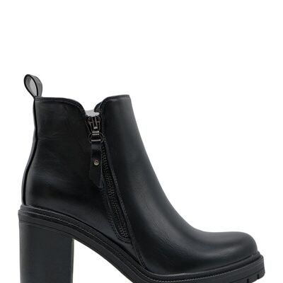 Ankle boots with 9 cm heel BLACK - Ref 5000-1 - PACK 3