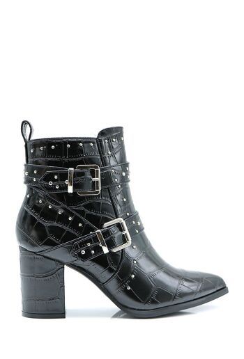 Bottines à talon NOIR - Ref 52-1 - PACK 1