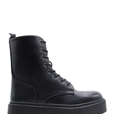 Bottines à lacet NOIR - Ref 55-1 - PACK