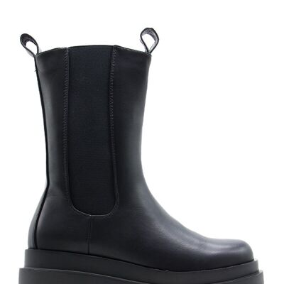 BLACK high ankle boots - Ref 631-1 - PACK 2