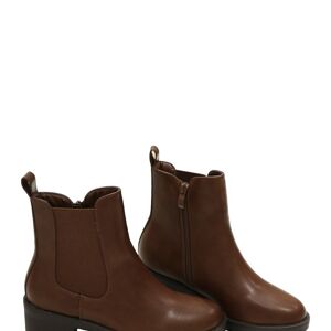 Bottines à talon carré MARRON - Ref 66003-44 - PACK