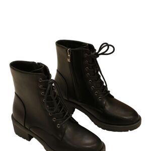 Bottines à lacet NOIR - Ref 66003-48 - PACK 2