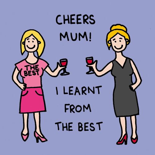 Mothers Day - The best - greetings card