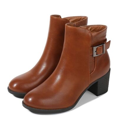CAMEL heeled ankle boots - Ref 950-16 - PACK 1