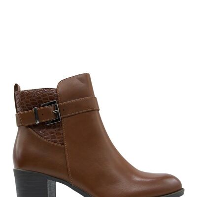CAMEL square heel ankle boots - Ref 950-62 - PACK 1