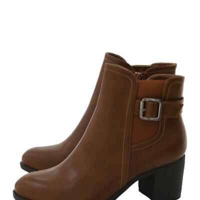 CAMEL heeled ankle boots - Ref 950-76 - PACK 1