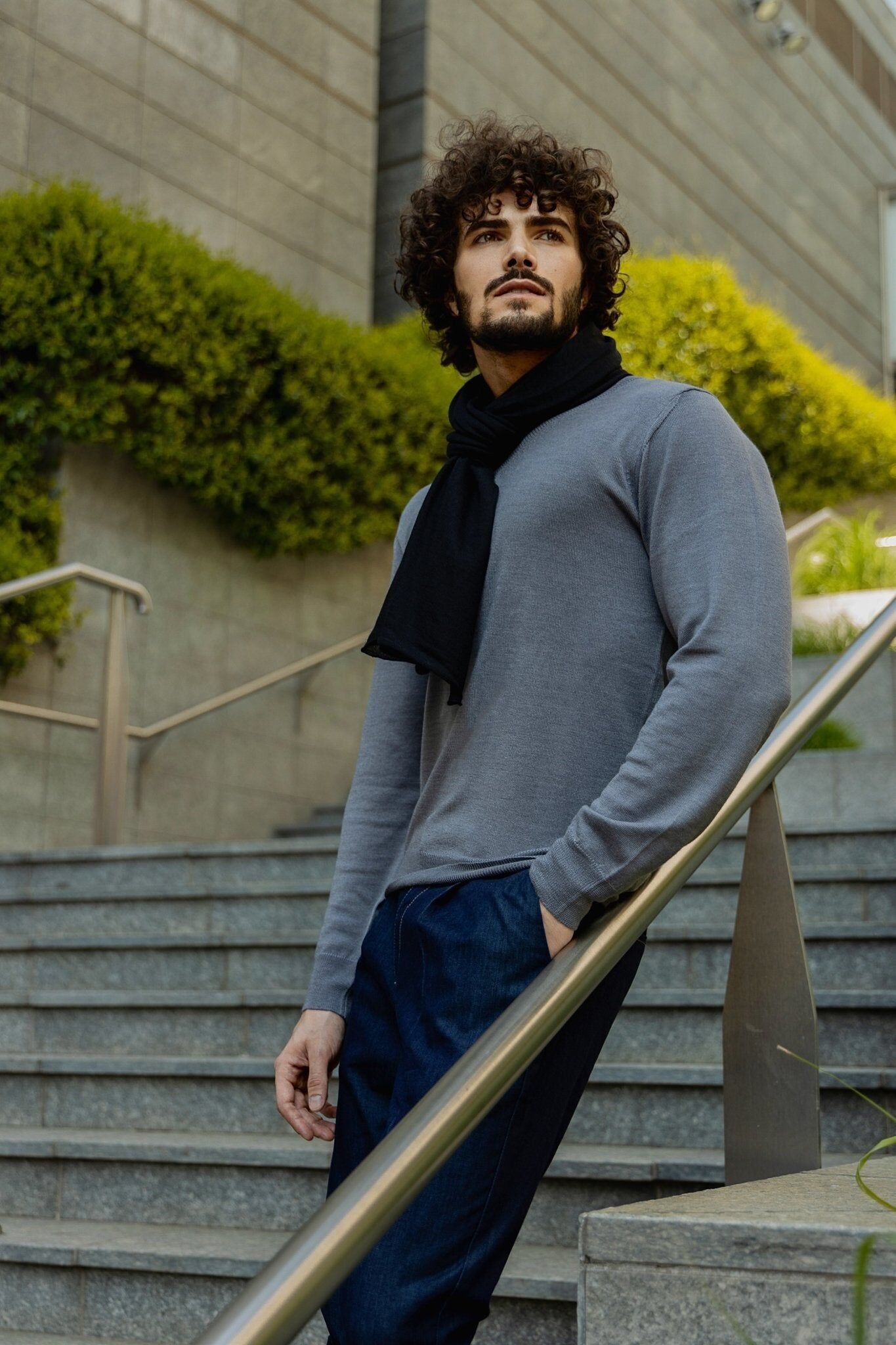 Sciarpa Leggera Misto Cashmere e Seta