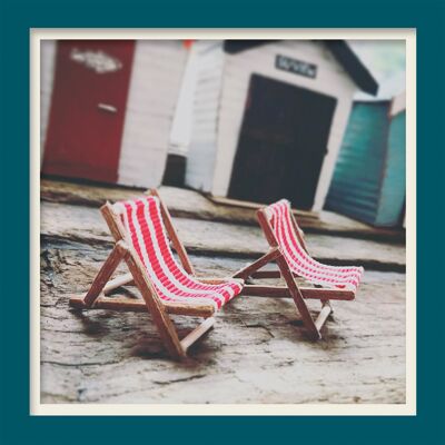 Deckchairs blank art card