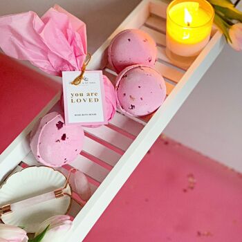 Cadeau de bombe de bain Self Love Rose⎜Vous êtes aimé Bombe de bain de luxe 3