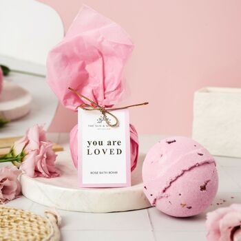 Cadeau de bombe de bain Self Love Rose⎜Vous êtes aimé Bombe de bain de luxe 1