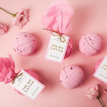 Cadeau de bombe de bain Self Love Rose⎜Vous êtes aimé Bombe de bain de luxe 2