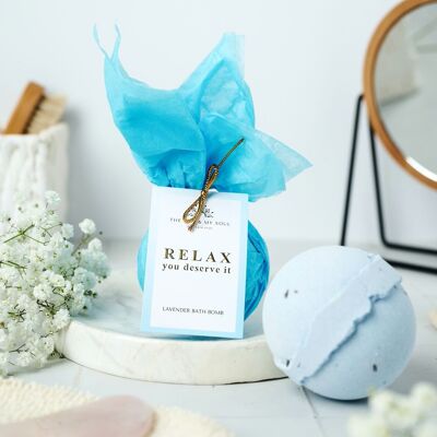 Relaxing Bath Bomb Gift⎜Calm with Lavender Luxury Bath Bomb