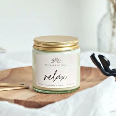 Relax - Vela de soja con aroma a lavanda