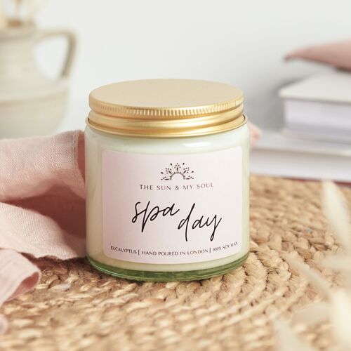 Spa Day - Eucalyptus Scented Soy Candle