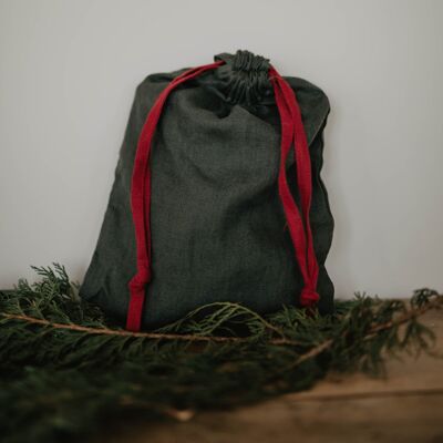 Linen Christmas bag