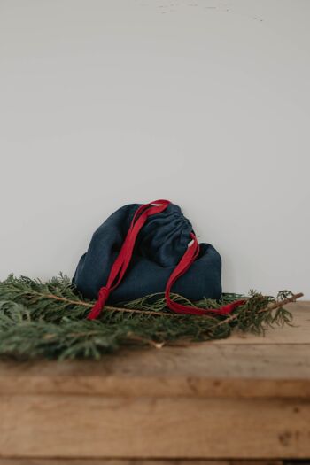 Sac de Noël en lin 17