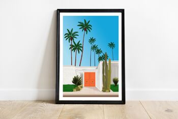 Affiche Palm Springs, The orange door -14,8cmx21cm 4