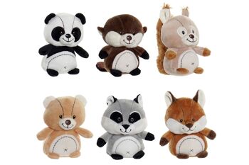 PELUCHE POLYESTER 10X7X14 14CM ANIMAUX 6 ASSORTIMENT PE179833 1
