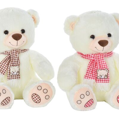 TEDDY POLYESTER 20X20X50 ECHARPE OURS 2 ASSORTIMENTS. PE196959