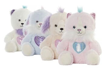 PELUCHE POLYESTER 15X15X20 ANIMAUX 4 ASSORTIMENTS. PE196965 3