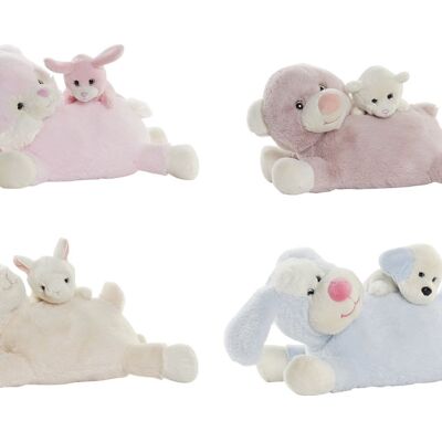 PELUCHE POLYESTER 33X22X20 ANIMAUX 4 ASSORTIMENTS. PE196967