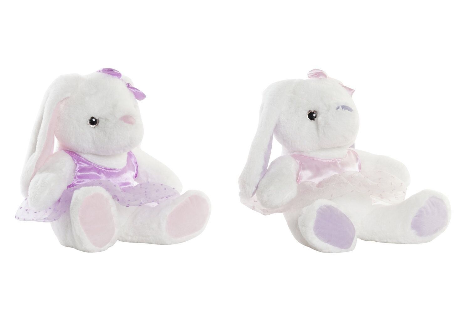 PELUCHE POLIESTERE 25X20X28 CONIGLIO 2 ASSORTIMENTI. PE196970