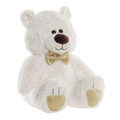 POLYESTER TEDDY 30X30X36 WHITE BEAR PE196972