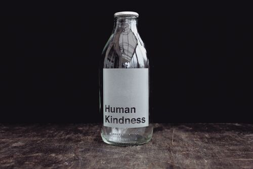Human kindness blank greetings card